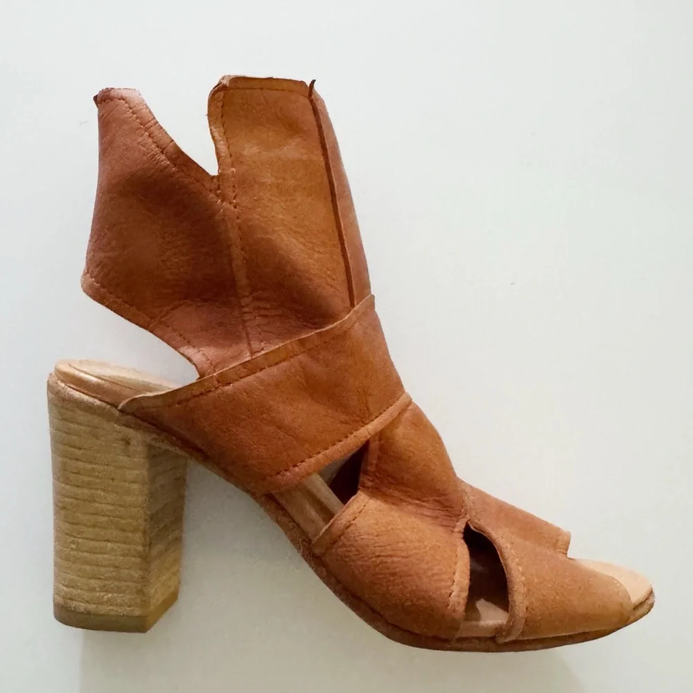 Free People Effie Leather Heeled Sandals